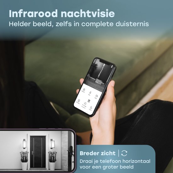 Audyn Video Deurbel met Camera - Draadloze - Slimme Deurbel - WiFi - 1080P van Audyn — afbeelding 5