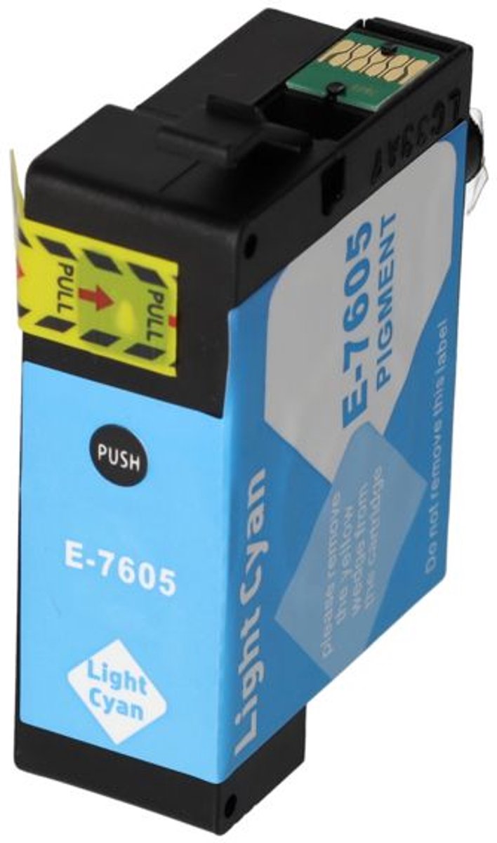 PrintAbout huismerk Inktcartridge T7605 Licht-cyaan geschikt voor Epson