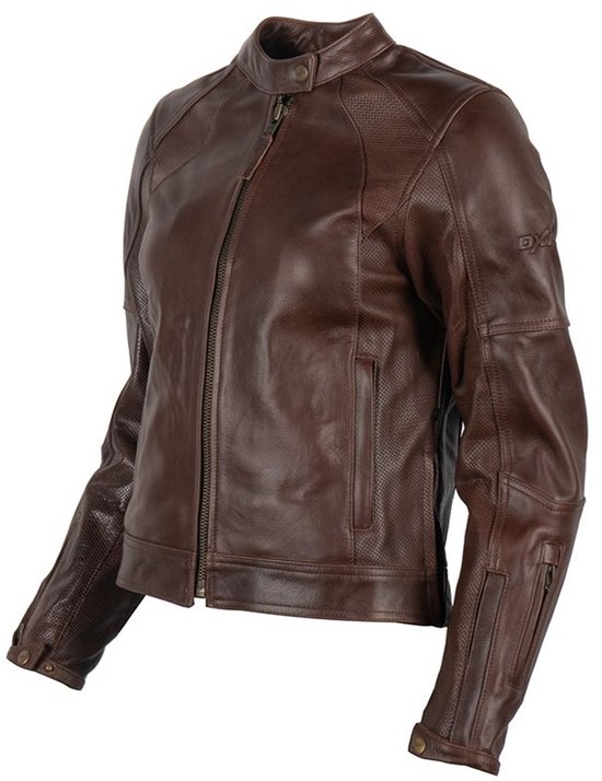 Motorjas AERASUN vrouw| Zomer|Donker cognac 46 CE-gekeurd van MOTOBLOUZ