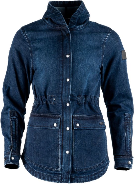 Veste moto en jean TOSCANE Femme 40 Été Blauw Homologuée CE par MOTOBLOUZ