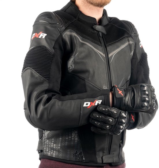 Veste de moto LUXON TFL Homme Mi-saison Zwart L Homologué CE par MOTOBLOUZ