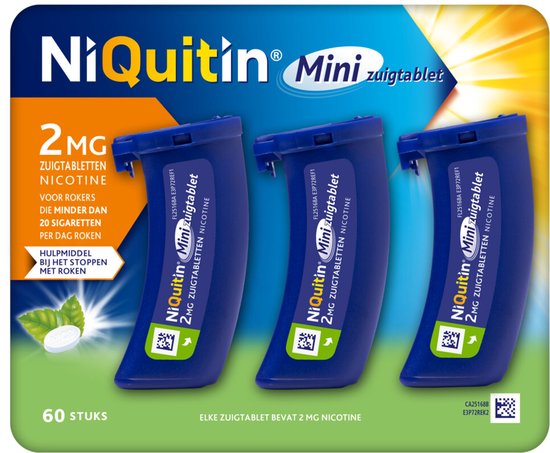 Niquitin Mini Mint 2mg - 60 zuigtabletten