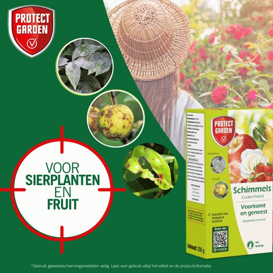 Protect Garden Curalia Protect, 200g - Schimmels Bestrijden - Spuitzwavel - Voor Sierplanten en Fruit - Concentraat voor 50 L Spray - Natuurlijk Schimmel Bestrijdingsmiddel van Merkloos	 — afbeelding 4