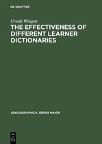 Lexicographica. Series Maior112-The Effectiveness of Different Learner Dictionaries