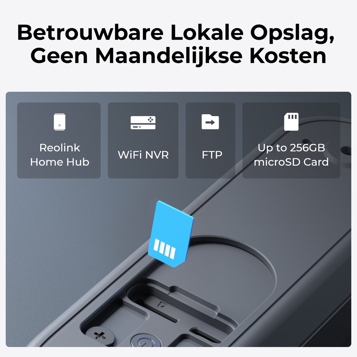Afbeelding 3 van Reolink 2K 4MP Batterij Videodeurbel, 2-Band Wi-Fi,180 graden uitzicht, Persoons/verpakking detectie, Tweewegaudio, met 1:1 Hoofd-aan-teen zicht, Zwart, Inclusief bel