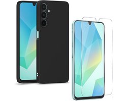 Hoesje Geschikt Voor Samsung Galaxy A26/A17 5G - 2 screenprotectors - Zwart - Ar202