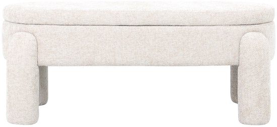 Banc de rangement Giga Meubel Juul - Beige - Banc d'entrée - 115 x 52 x 47 cm