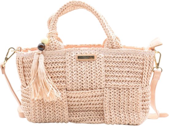 Crossbody Tas Handtas Flora En Co Flora Co Trendy Raffia Crossbody
