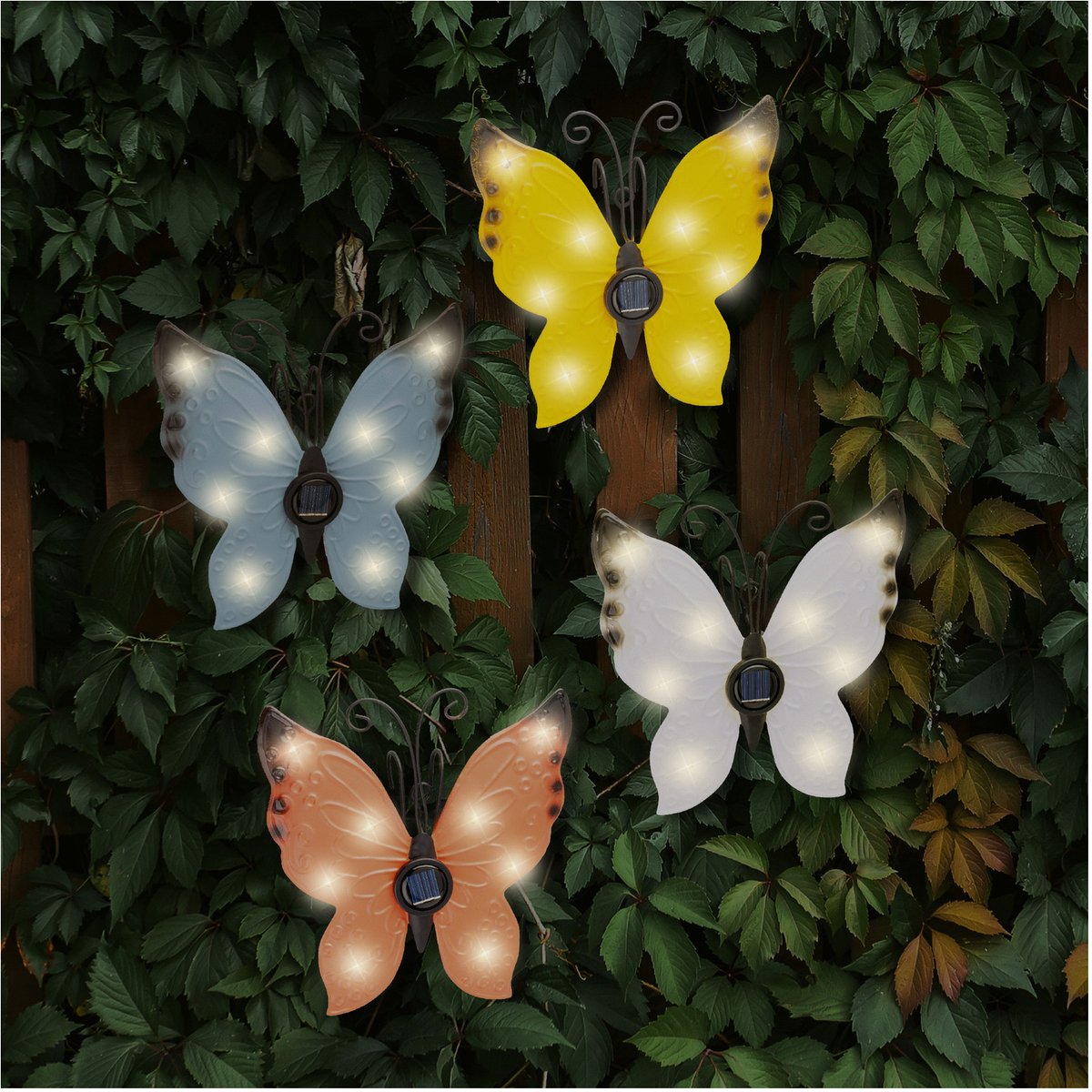 Esenlong Vlinder tuin zonne-licht, 7 kleuren veranderende LED zonne-staak licht buitendecoraties voor patio gazon tuin pad achtertuin bloembed (willekeurige kleuren Esenlong Vlinder tuin zonne-licht, 7 kleuren veranderende LED zonne-staak licht buitendecoraties voor patio gazon tuin pad achtertuin bloembed (willekeurige kleuren