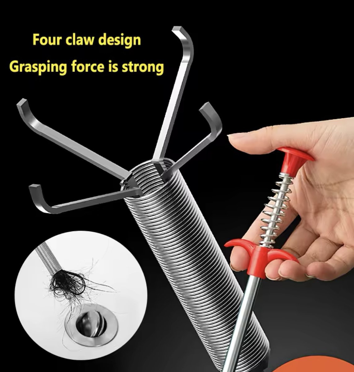 Gootsteen Grijper – 60 cm Flexibele Arm voor Moeilijk Bereikbare Verstoppingen - F4.5