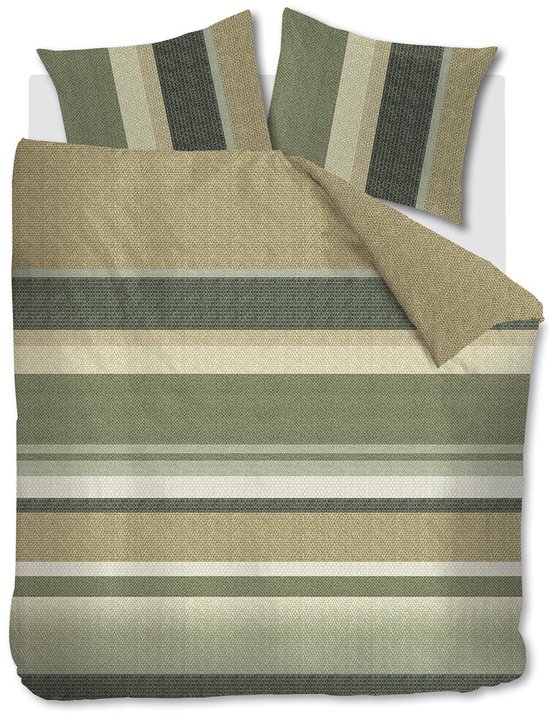 Beddinghouse Jorren dekbedovertrek - Lits-Jumeaux - 240x200/220 - Olijfgroen