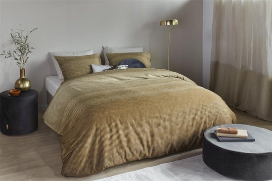 Beddinghouse Lexi dekbedovertrek - Tweepersoons - 200x200/220 - Goud van Merkloos — afbeelding 3
