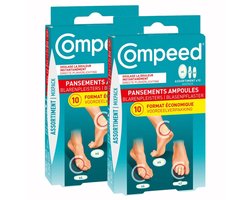2stuks Compeed® Pleister Blaren – Mixpack – 3-in-1-verpakking