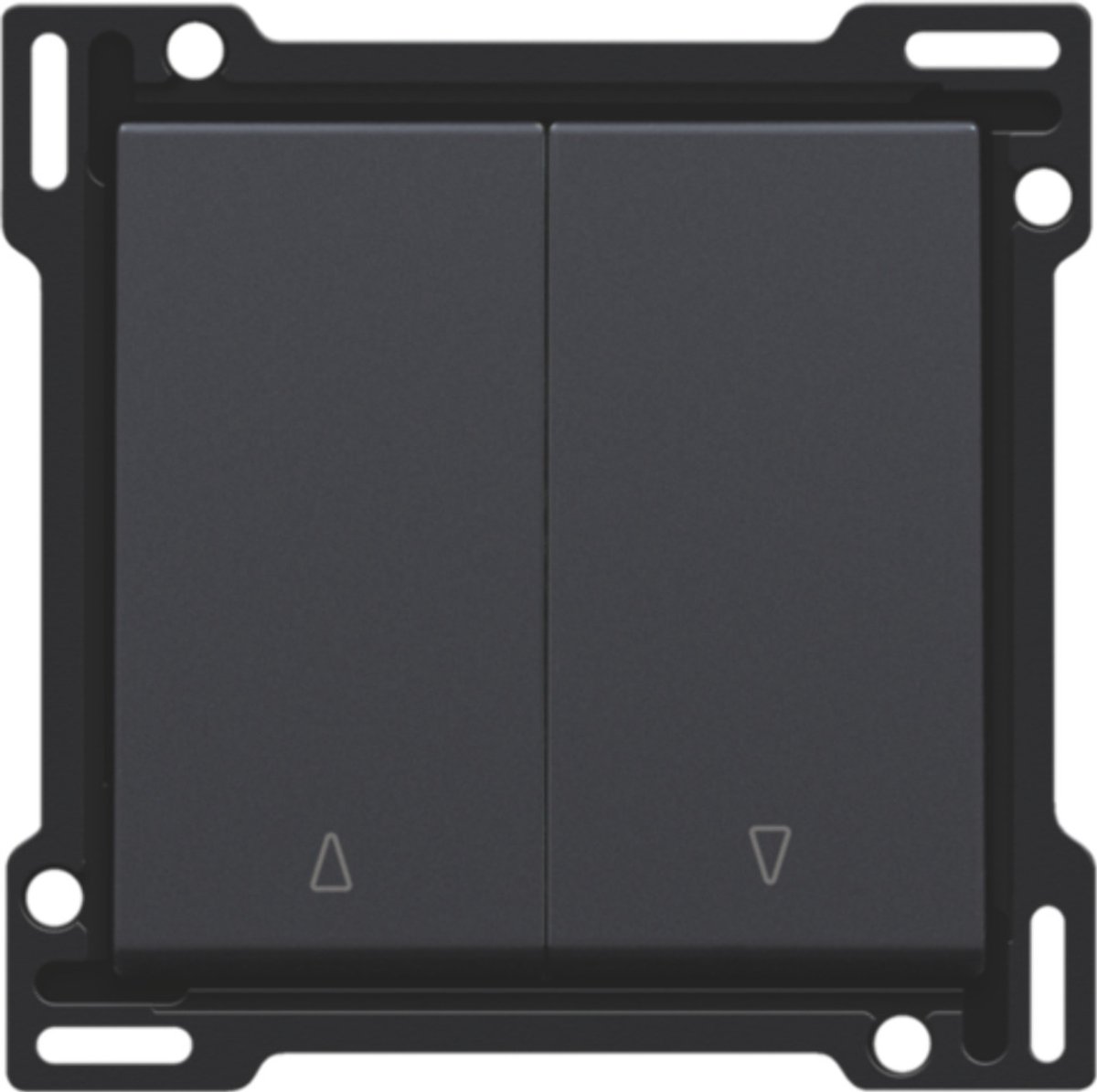 Niko - Centraalplaat rolluikdrukknop anthracite - 122-65914
