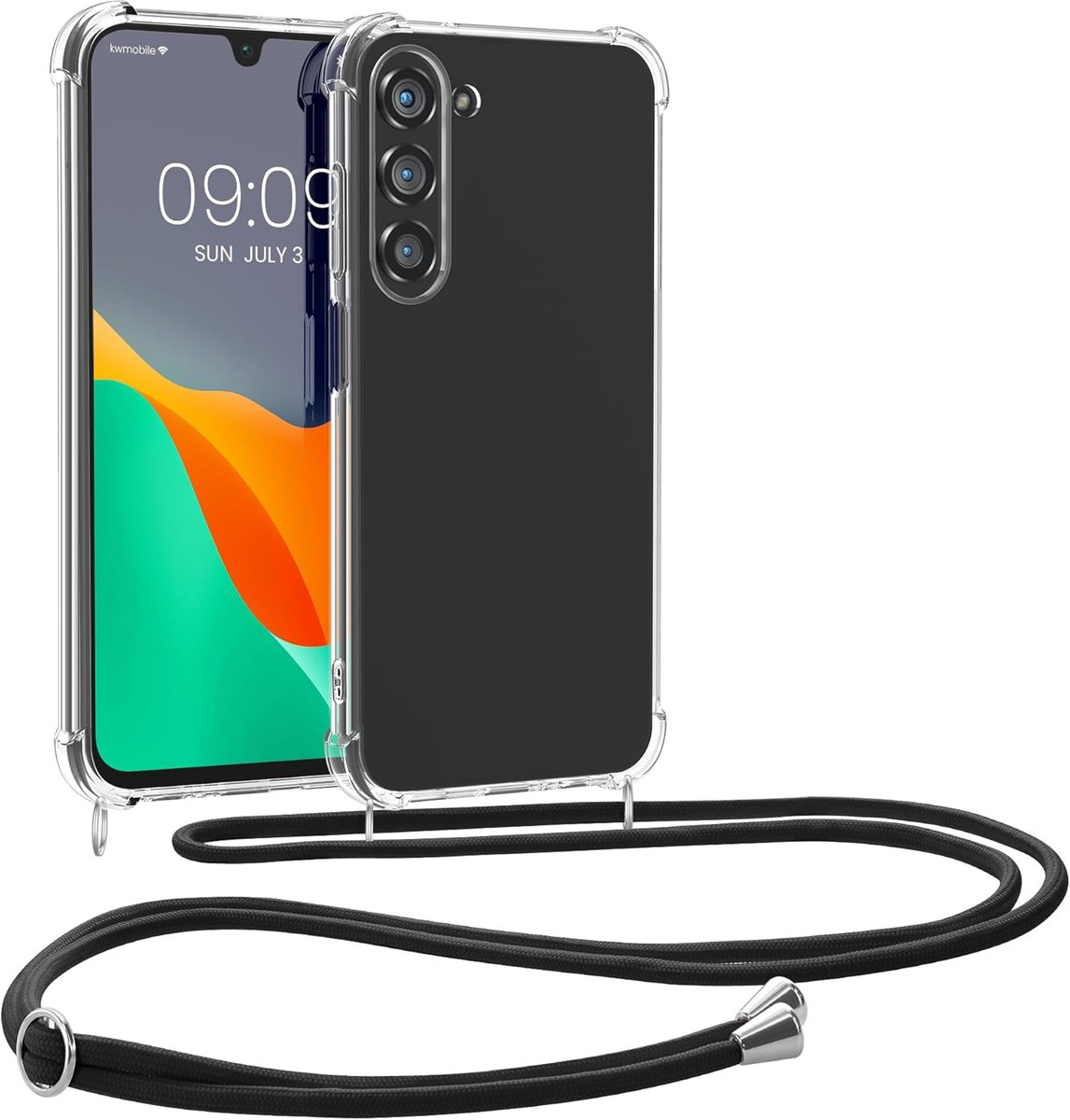 Zandarix Geschikt voor Samsung Galaxy A26 5G - Koord Back Cover Hoesje - Transparant