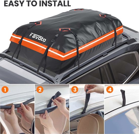 Opvouwbare Dakkoffer 425 Liter - Waterdicht en Antislip voor Auto's en SUV's — afbeelding 2