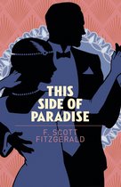 Boekomslag van 'This Side of Paradise' door F. Scott Fitzgerald met het silhouet van een dansend koppel in jaren 20-stijl.