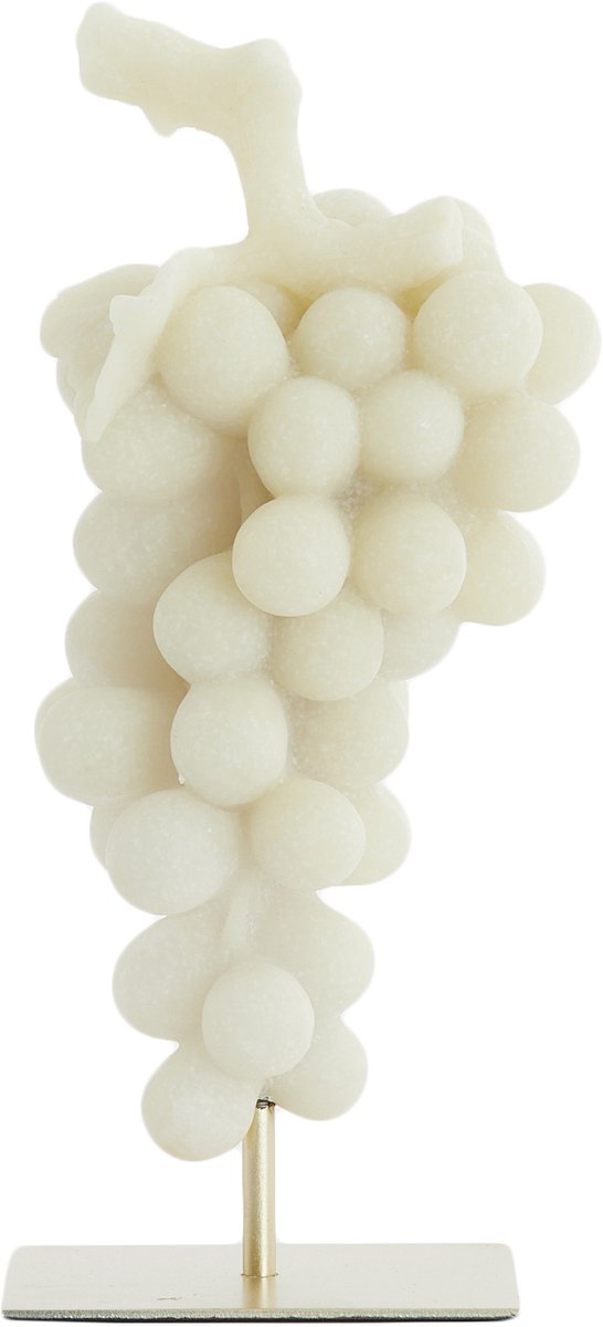 Ornament GRAPE - 14x12.5x30.5cm - Wit