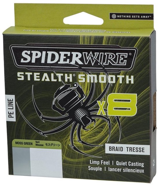 SpiderWire Stealth Smooth 8 - Moss Green - 23.6kg - 0.23mm - 150m - Groen van Spiderwire — afbeelding 2