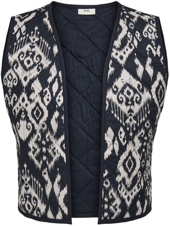 JDY JDYTIGER WAISTCOAT WVN Dames Gilet - Phantom Ikat Cream