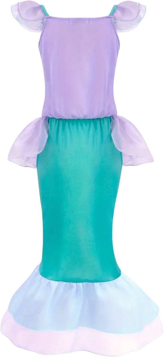 Joya Kids® Zeemeermin Verkleedjurk | Prinsessenjurk | Mermaid Verkleedkleding | Maat 128/134 (130) | Jurk + Mermaid Kroontje | Cadeau meisje Sinterklaas — afbeelding 8