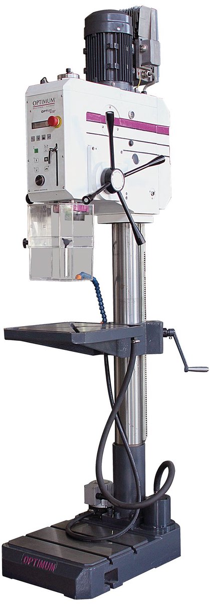 Industriële kolomboormachine boren tot ø 35 mm MK4 2,2 kW 400V variabele snelheden boorvoedingen Optidrill