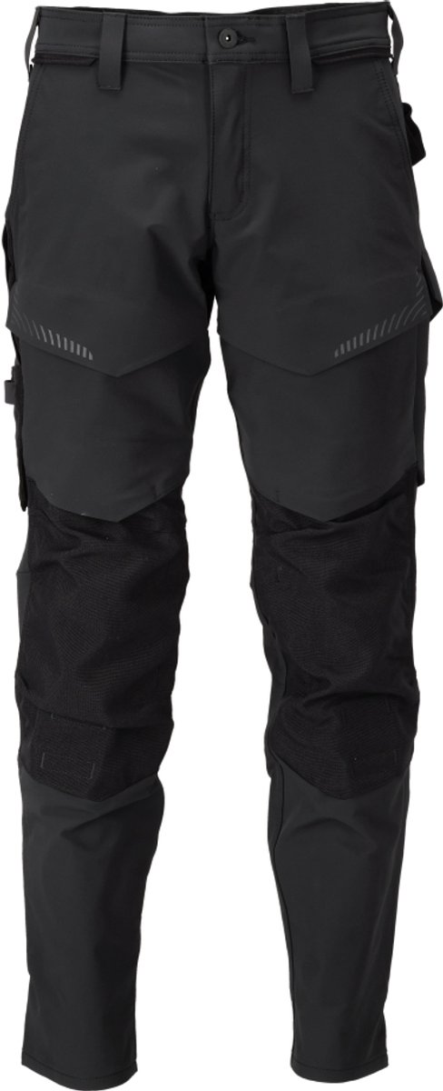 Mascot Customized Broek met kniezakken 22379-311 - Zwart - C46 - 76