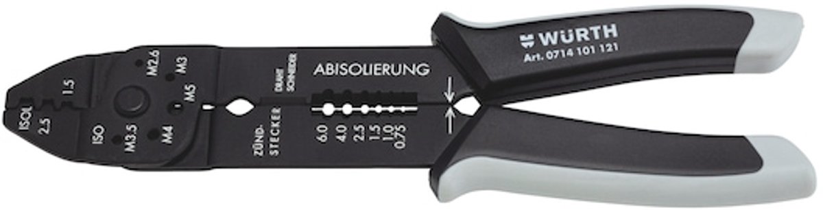 Wurth - Krimptang, Qu 25 Voor niet-geïsoleerde kabelverbinders - Krimptang, Qu 25 Voor niet-geïsoleerde kabelverbinders x 1 st