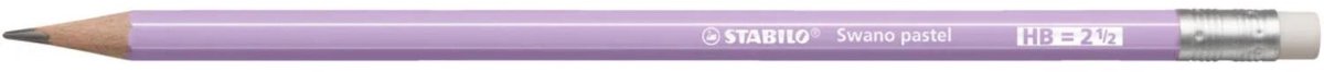 STABILO Swano pastel potlood, HB, met gom, paars 12 stuks