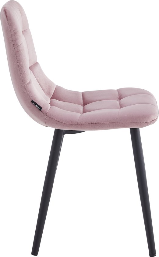 Colenis® - Bambi Kinderstoel - Set Van 2 - Roze - Fluweel - Velvet van Merkloos — afbeelding 4