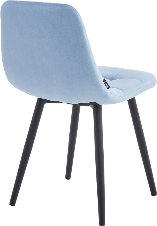 Colenis® - Bambi Kinderstoel - Set Van 2 - Blauw - Fluweel - Velvet — afbeelding 4