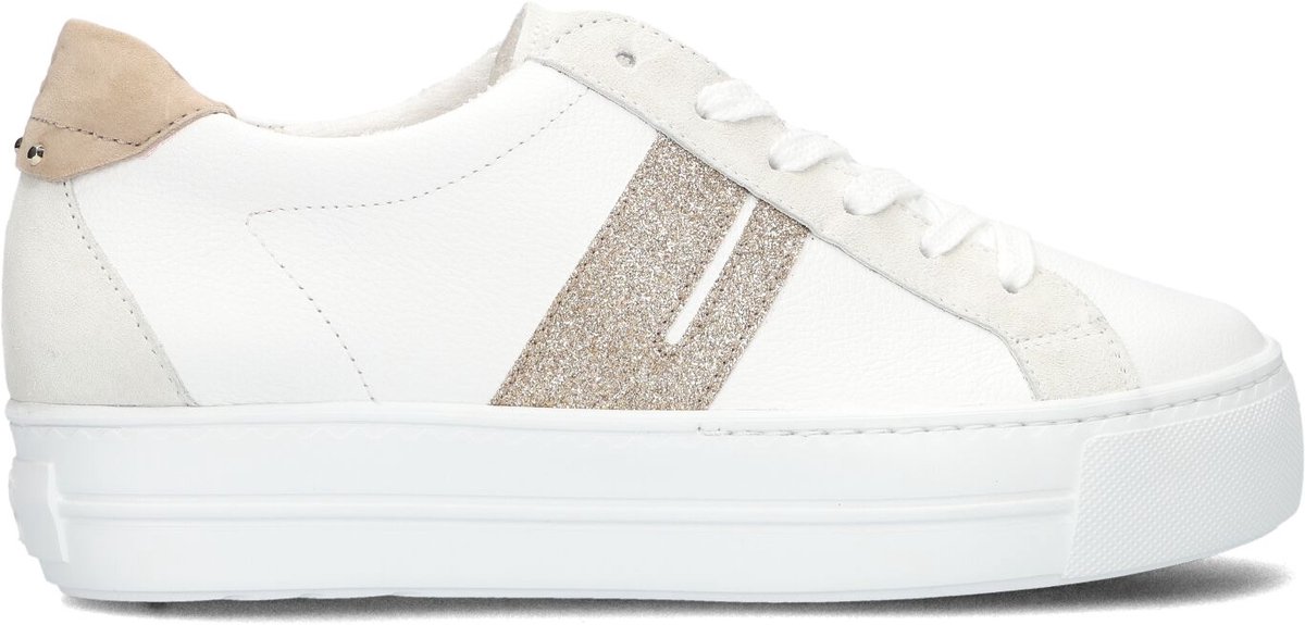 Paul Green 5330 Lage sneakers - Leren Sneaker - Dames - Wit - Maat 38,5