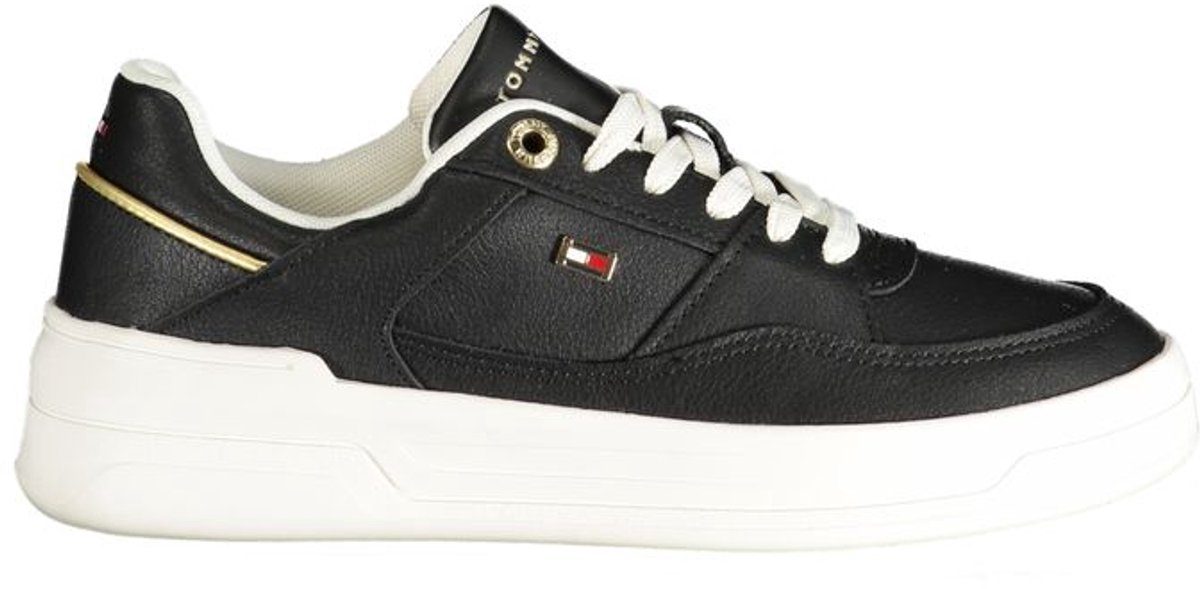 Tommy Hilfiger Zwart Lux Hardware Court Sneakers Black