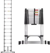 Bol.com Telescopische Ladder Tavien 32M - Multifunctioneel - Roestvrijstalen Uitschuifbare Ladder - Stevig en Draagbaar - EN131 aanbieding