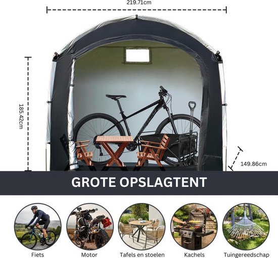 Veltro® Fietsenstalling voor in de Tuin - Fietsberging - Fietsenhok van Keter — afbeelding 5