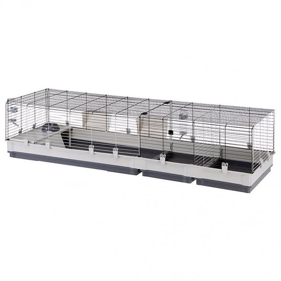 Little Friends Kleine Friens Premium Konijn 80Cm Konijn en Cavia Kooi, Grijs, 5 kg