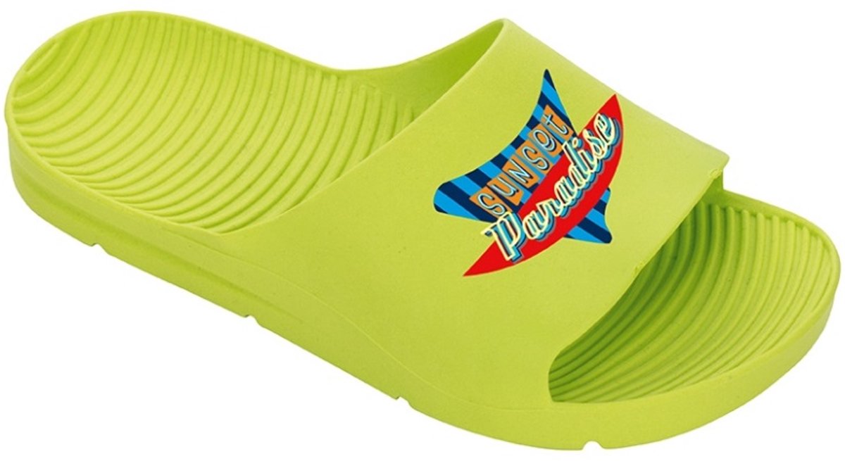 Badslippers - Sunset Paradise - Lime - Maat 36/37