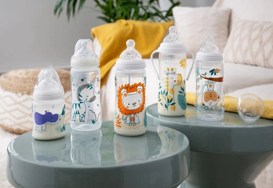 Tigex - TRANSITION+ - Babyfes 300ml - Fosforescerende nacht - silicon speen 0-6 m - 0-6 maanden van Tigex — afbeelding 5