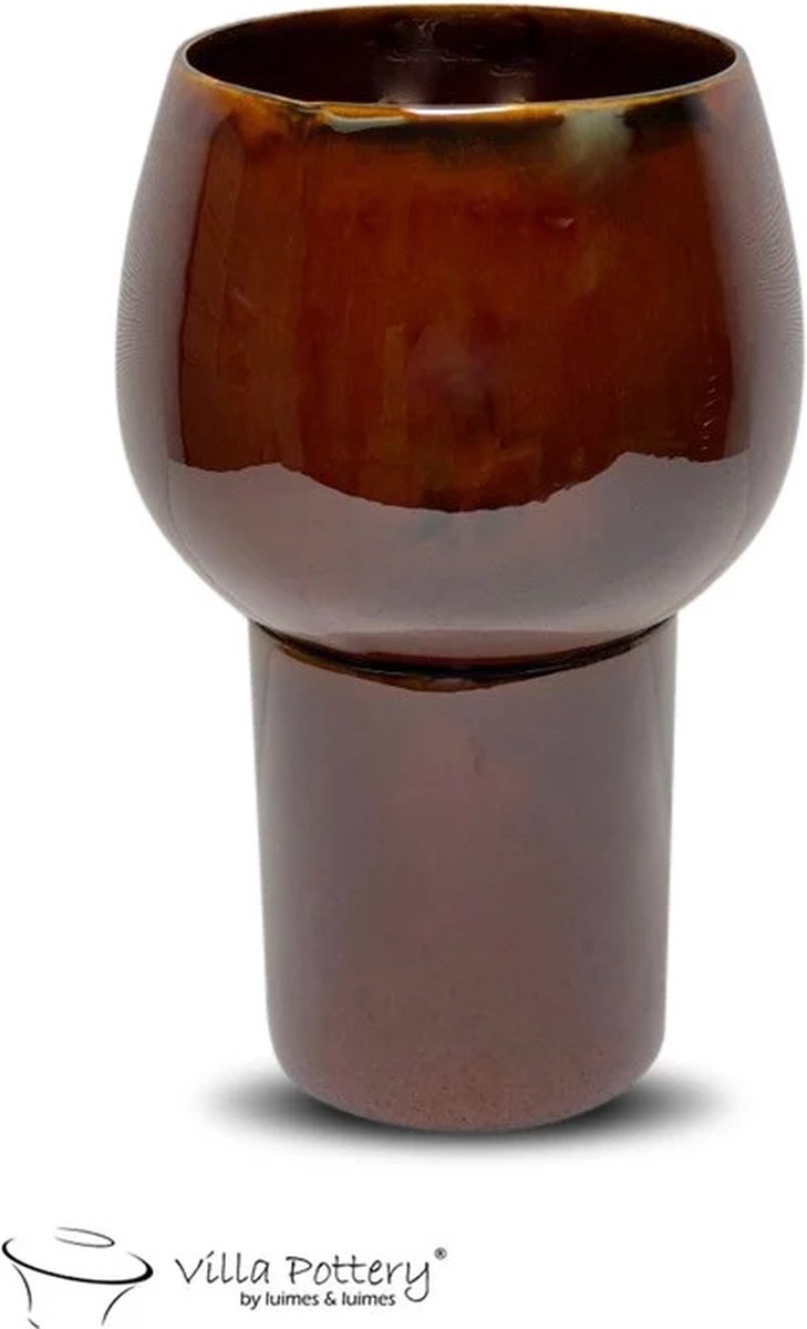 Villa Pottery Morocca Vaas Bruin 16 x 17 x 40