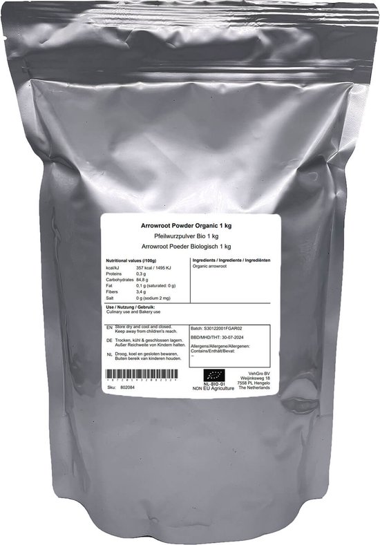 Arrowroot Poeder - 1 Kg - Holyflavours