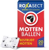 Roxasect Mottenballen - Motten Bestrijden - Insectenbestrijding - 20 stuks