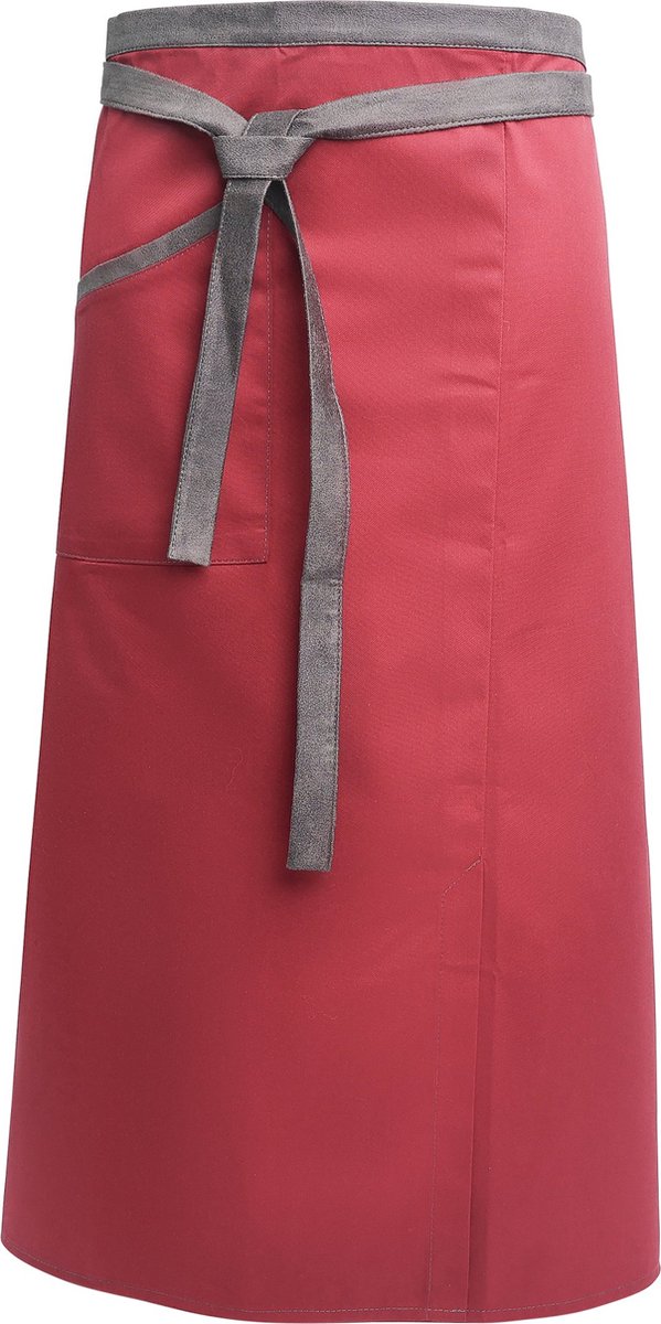 Pavelinni | San Sebastian | Lange Horeca Schort | Keukenschort | Horeca Schort | Rood/Bordeaux