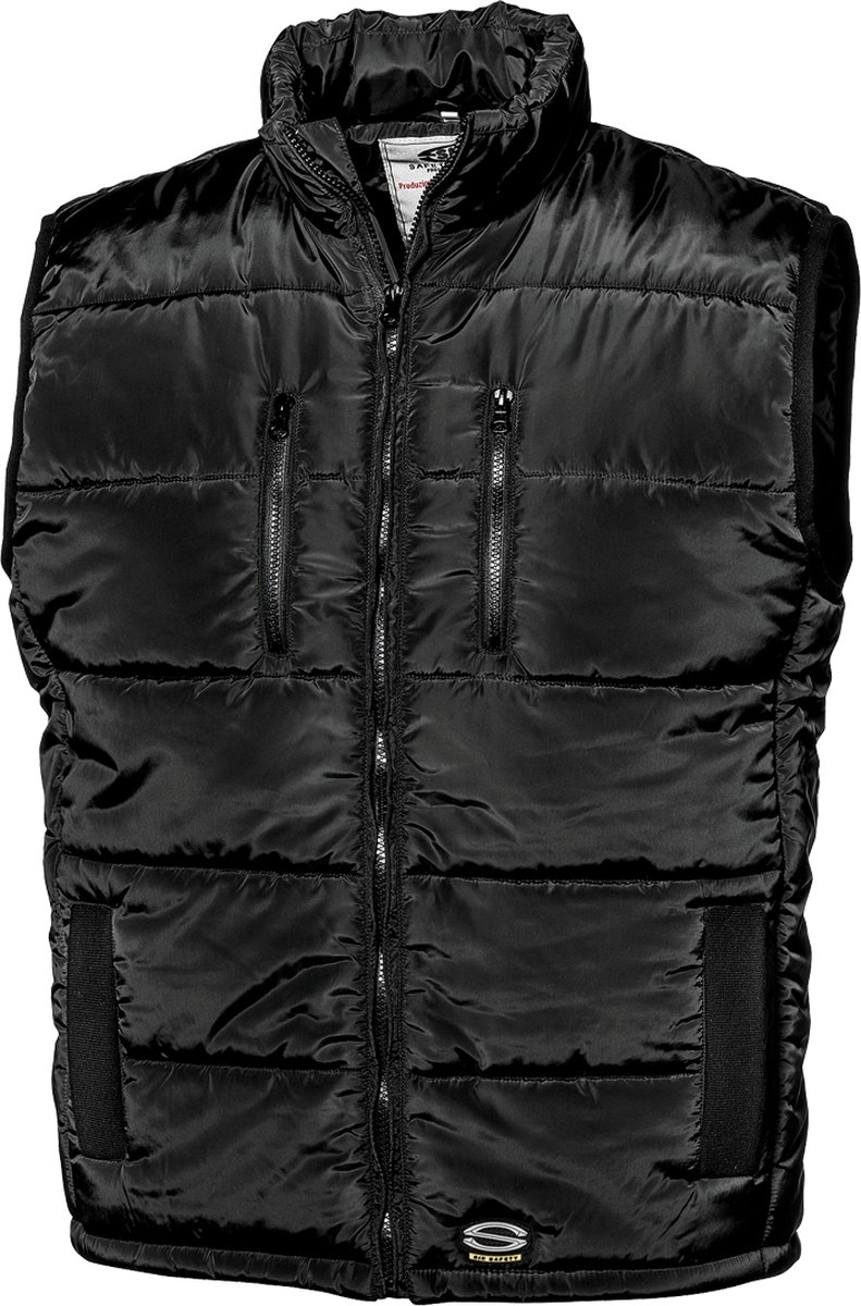 SIR SAFETY KENDO Bodywarmer Werkjas HEREN Veiligheidsjas Zwart - Waterafstotend - Gevoerd - Verstelbaar