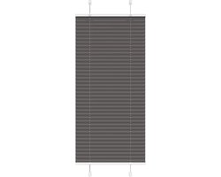 vidaXL - Plissé - rolgordijn - 55x150 - cm - stofbreedte - 54,4 - cm - polyester - zwart