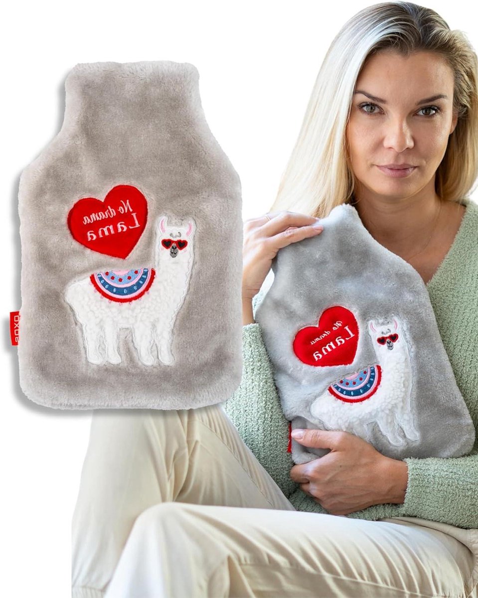 Goedkoopste Warm Water Kruik - Hot Water Bottle Cadeau voor Ontspanning en Warmte met Schattige Lama
