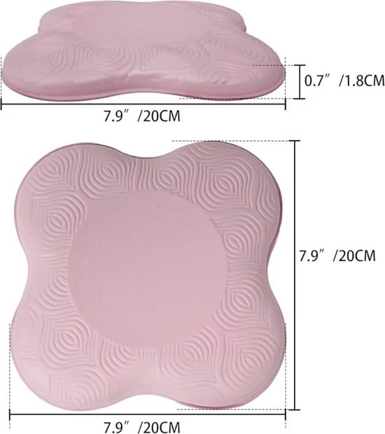 Set van 2 Comfortabele Yoga Kniebeschermers - Yoga Pads - Fitness Accessoire - Antislip - Pilates Yoga Sportaccessoires - Kniebescherming voor Pilates en Yoga - Multifunctionele Kniebeschermers - Kniekussens voor Sportsessies - Roze van GLOLLOP — afbeelding 5