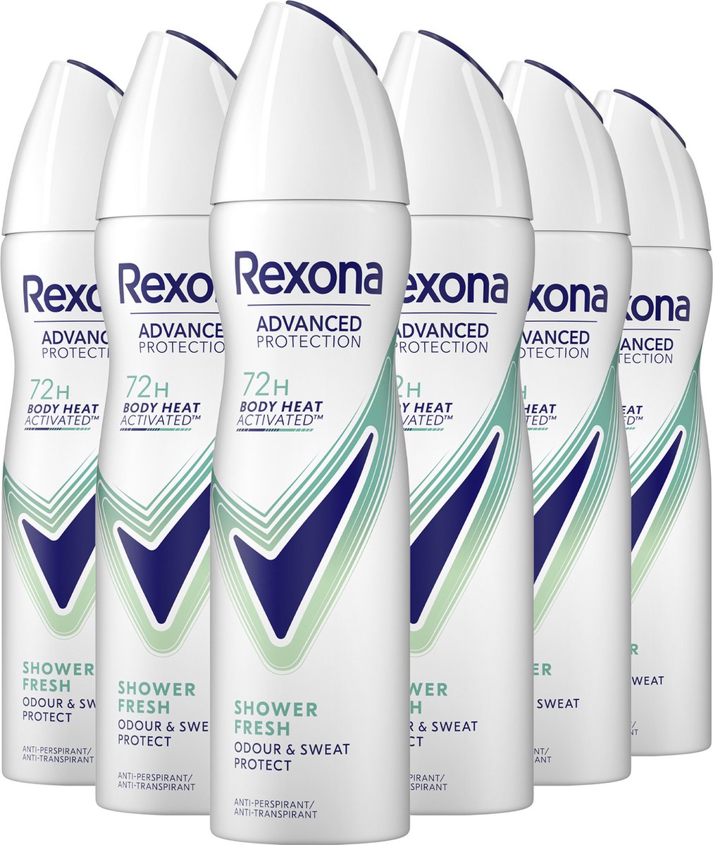 6x Rexona Deodorant Spray Shower Fresh 150 ml