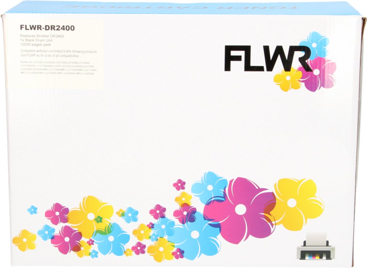 FLWR - Drums / Brother DR-2400 / zwart / Geschikt voor Brother