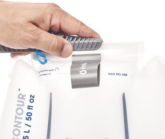Hydrapak Contour 1.5L Lumbar drinkwaterzak - Clear van Hydrapak — afbeelding 2