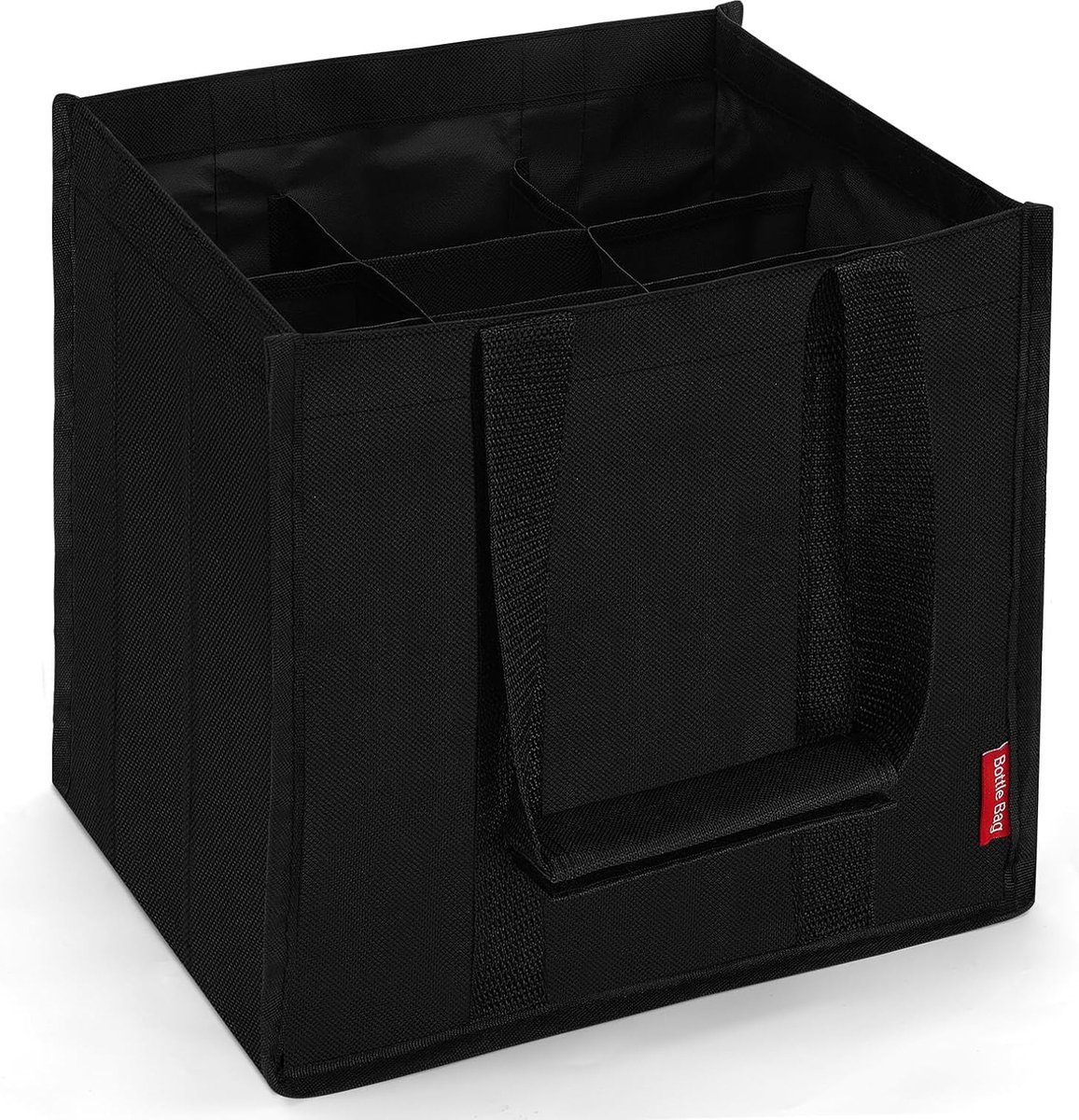 Boodschappenmand opvouwbaar 35 l flessentas 9 vakken tot 1,5 l flessen | set koeltas groot geïsoleerd & waterdicht flessenmand: lunchtas flessendrager thermotas bottle bag